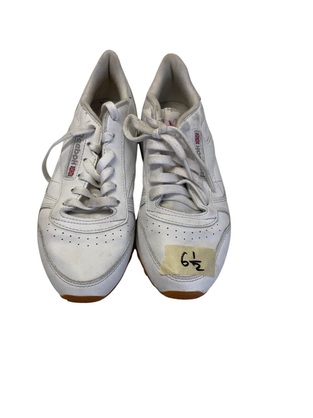 Reebok Classics Running Sneakers Womens 6.5 White Gum Low Top Classic Lace Up